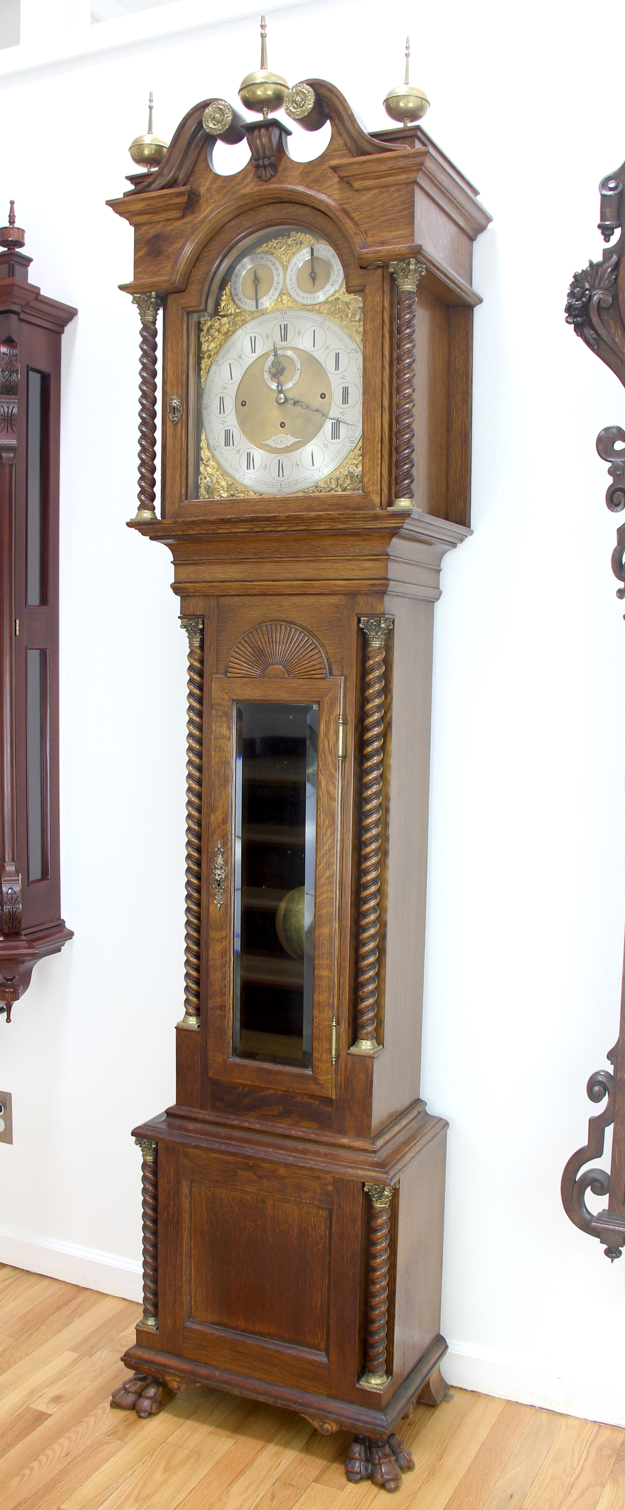 Walter Durfee 8 Bell 5 Gong Grandfather Clock