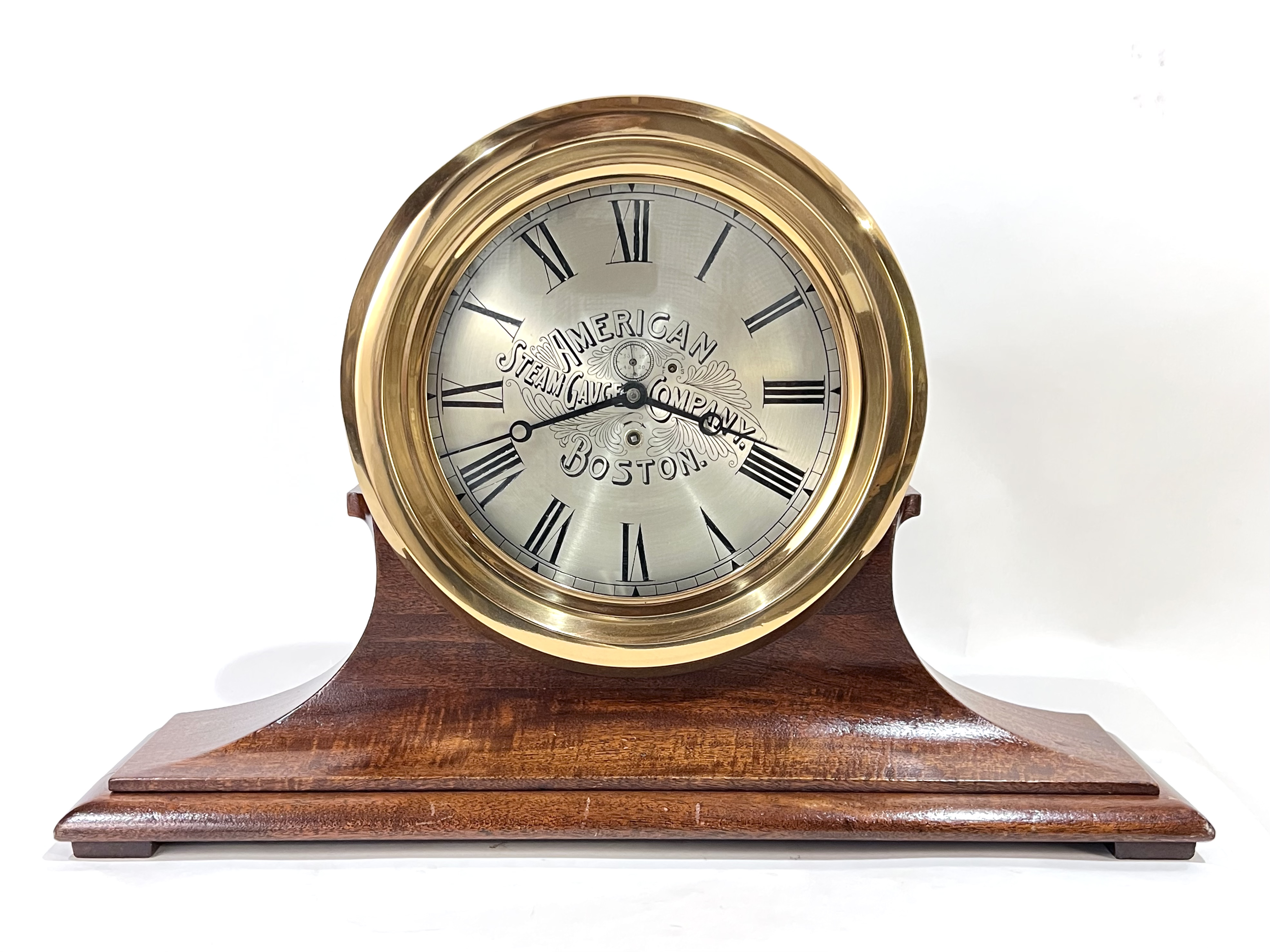 Chelsea Clock Co. 10 inch Marine Clock for American Steam Gauge Co. - Superb Dial!