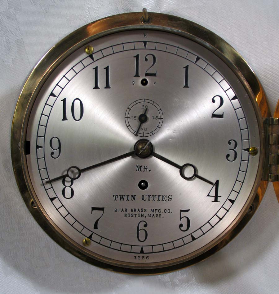 E. Howard 6 inch Marine Clock - MS. Twin Cities
