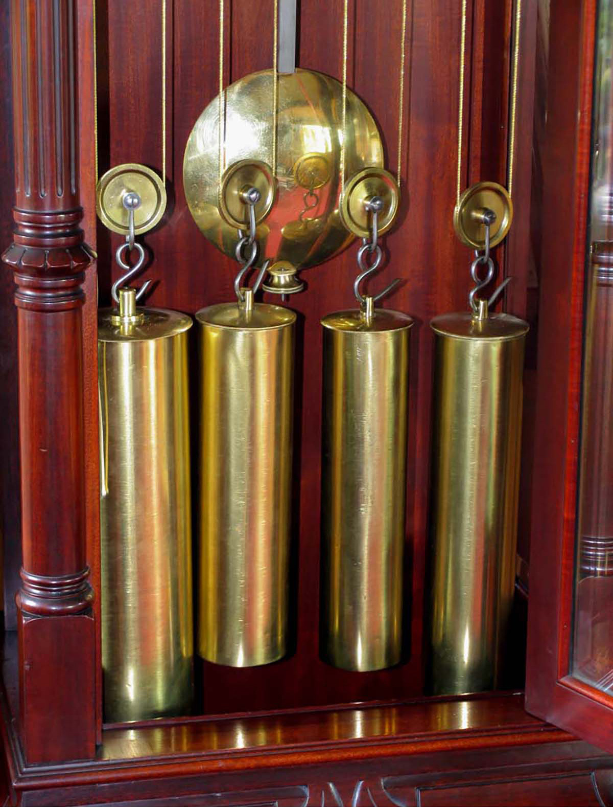 J. E. Caldwell 15 Bell, 18 Hammer, 5 Gong, Musical Grandfather Clock