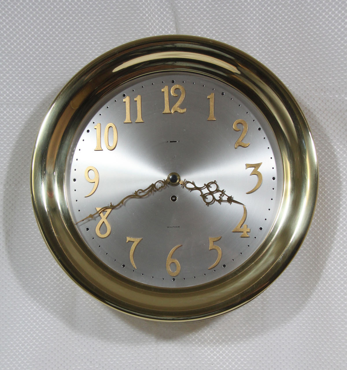 Waltham 12 inch Dial Marine Clock