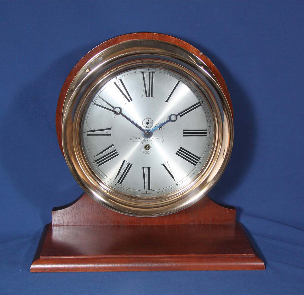 Boston Clock Co. 10 inch Marine Clock for Star Brass Mfg. Co. and Star Brass Revolution Counter