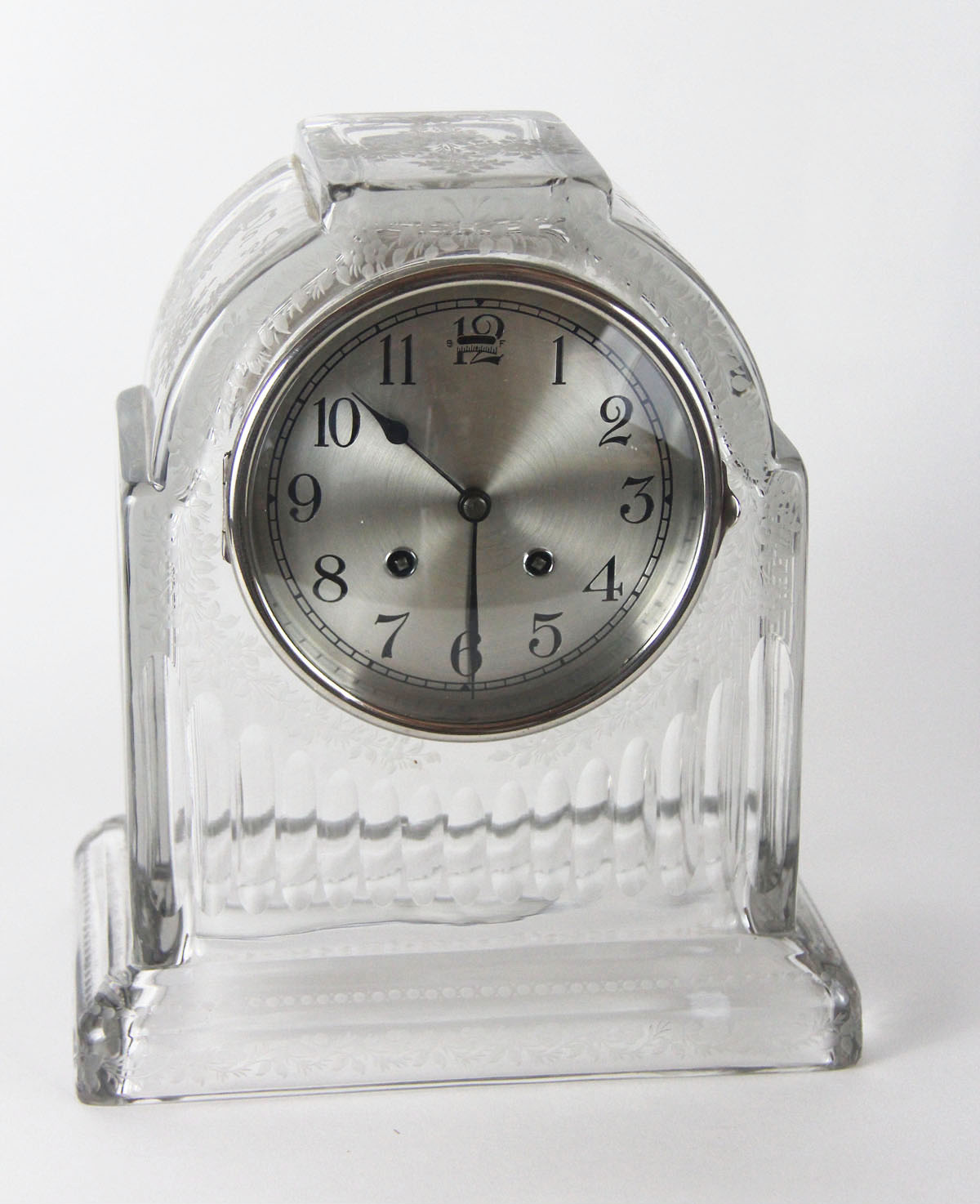 Chelsea Hawkes Etched Glass Clock
