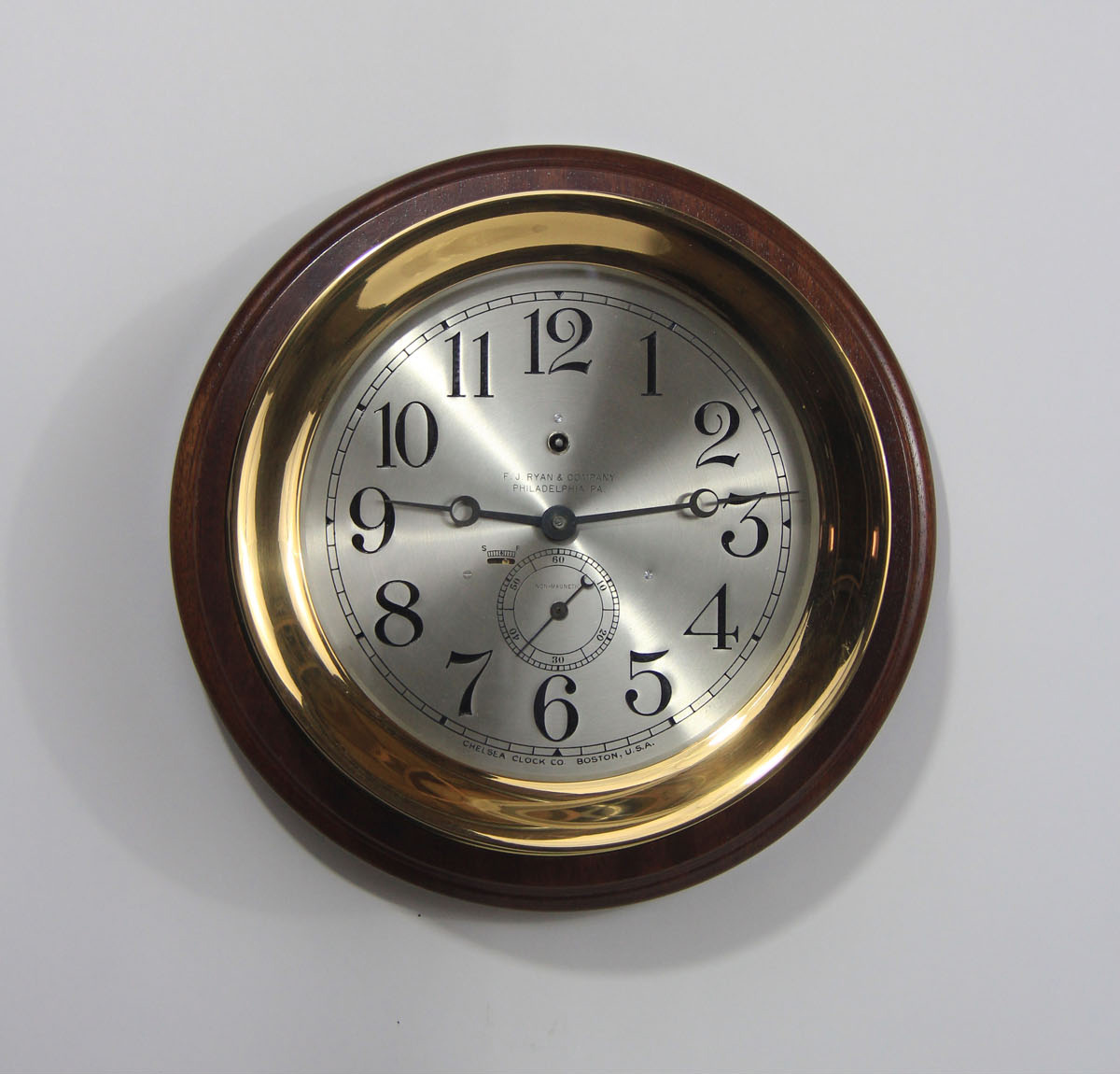 Chelsea 8 1/2 inch Reverse Pilot House Clock - R. J. Ryan & Co.