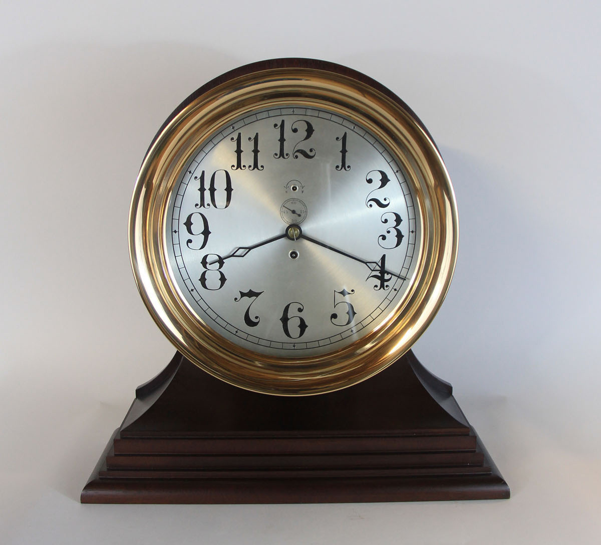 E. Howard 12 inch Marine Clock with Unusual Arabic Numerals