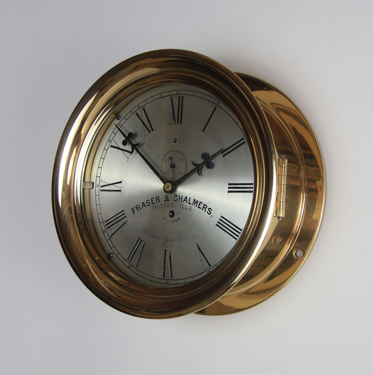 E. Howard 8 1/2 inch Marine Clock for Fraser Chalmers