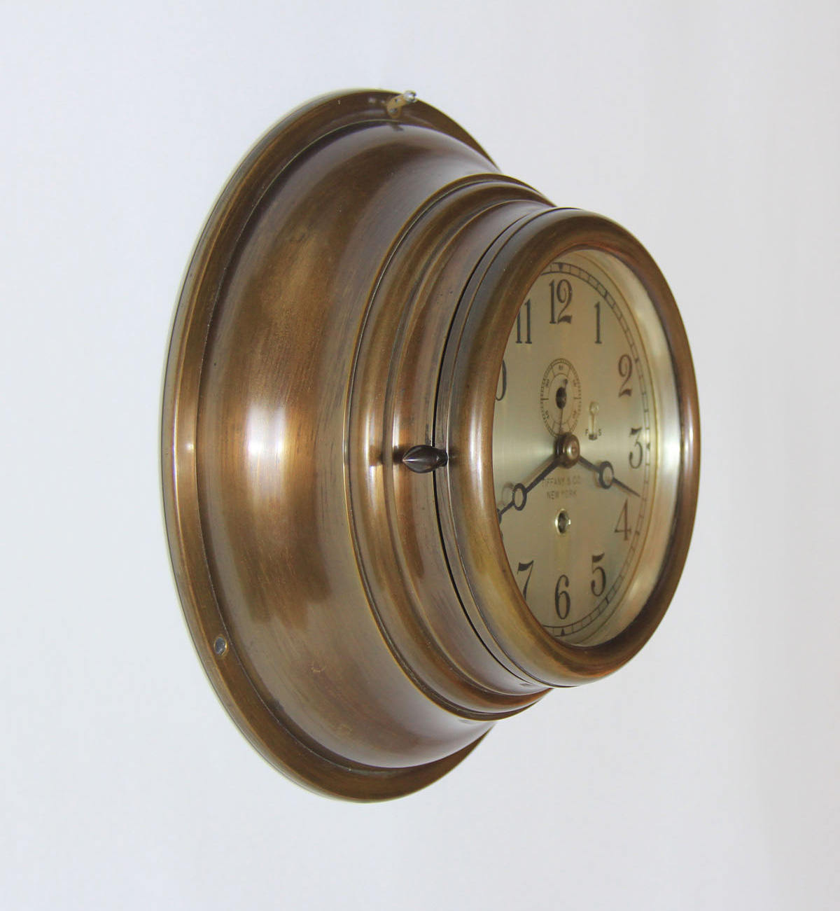 Chelsea 6 inch Wardroom Clock for Tiffany & Co. - Original Finish