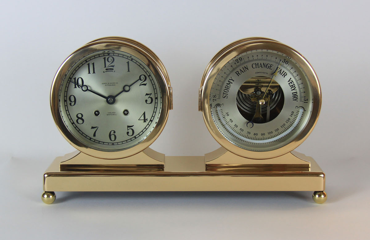 Chelsea 6 inch Clock and Barometer Desk Set