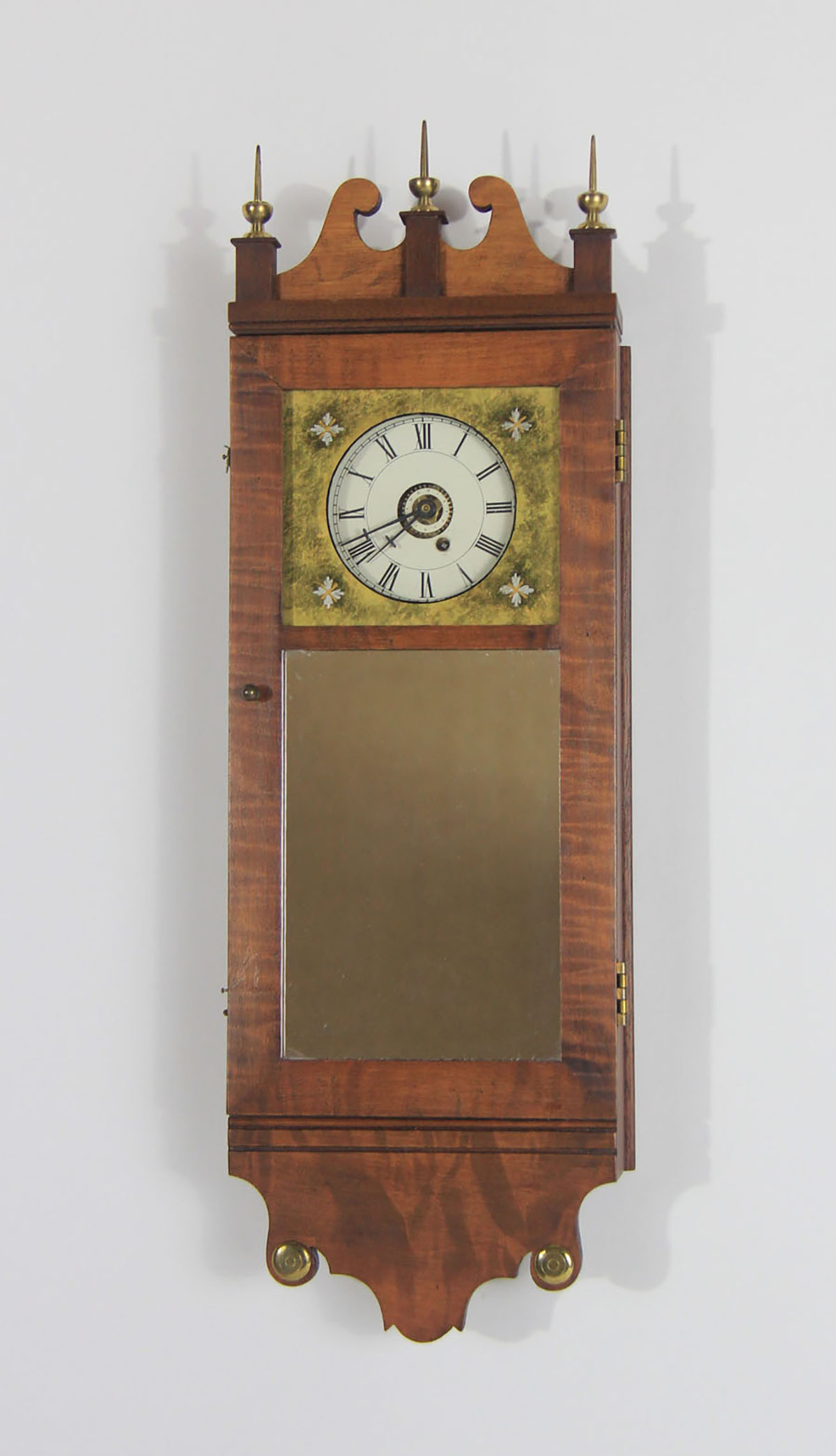 Michael Paul Miniature New Hampshire Time and Alarm Mirror Clock