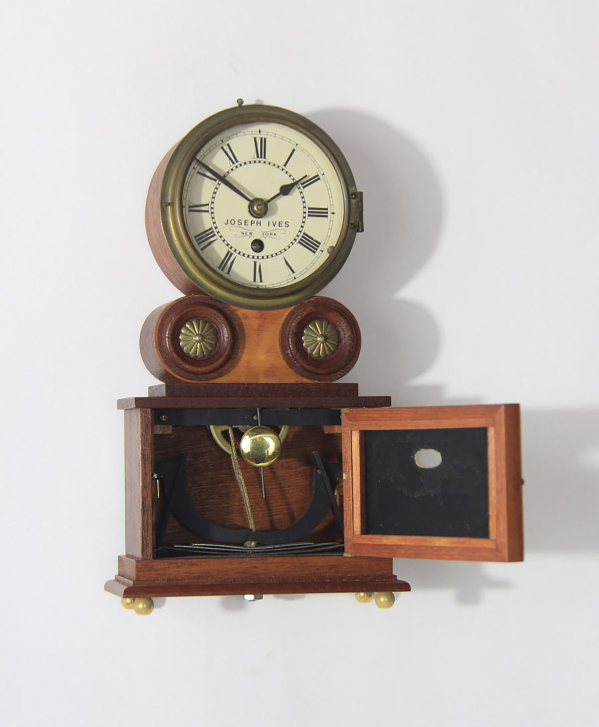Michael Paul Miniature Ives Wagon Spring Shelf Clock