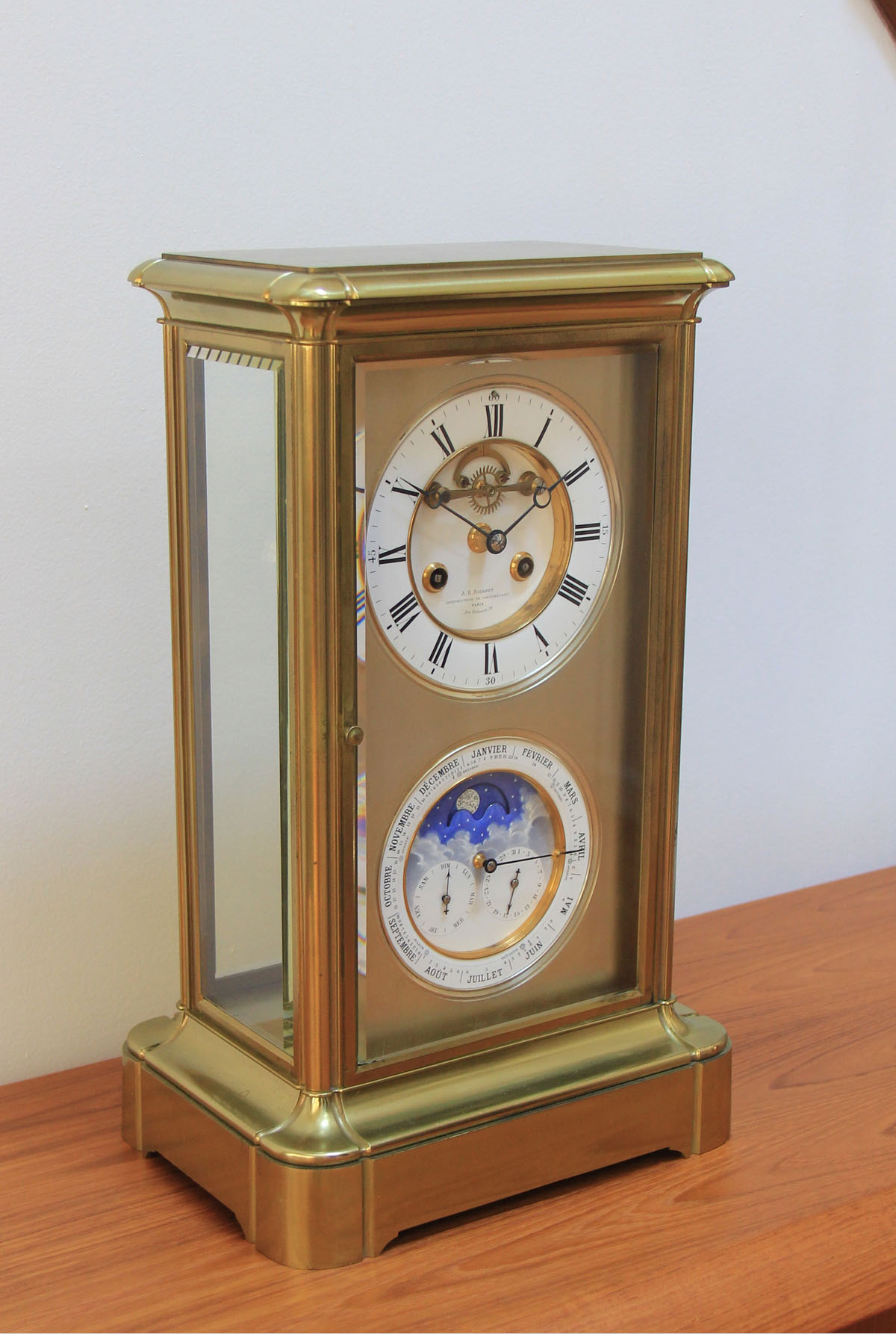 French Perpetual Calendar Regulator Clock