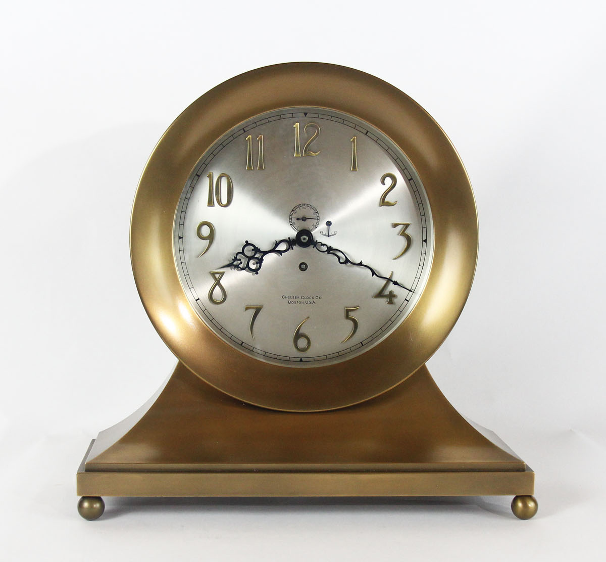 Chelsea 10 inch Special Dial Base & Ball Feet Clock - Time Only