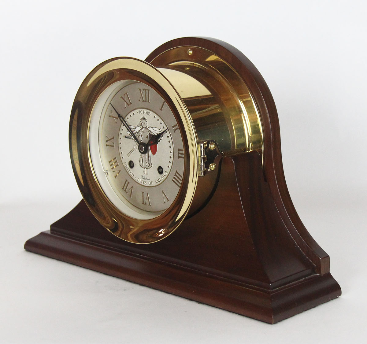 Chelsea 6 inch Winged Victory Ships Bell Clock