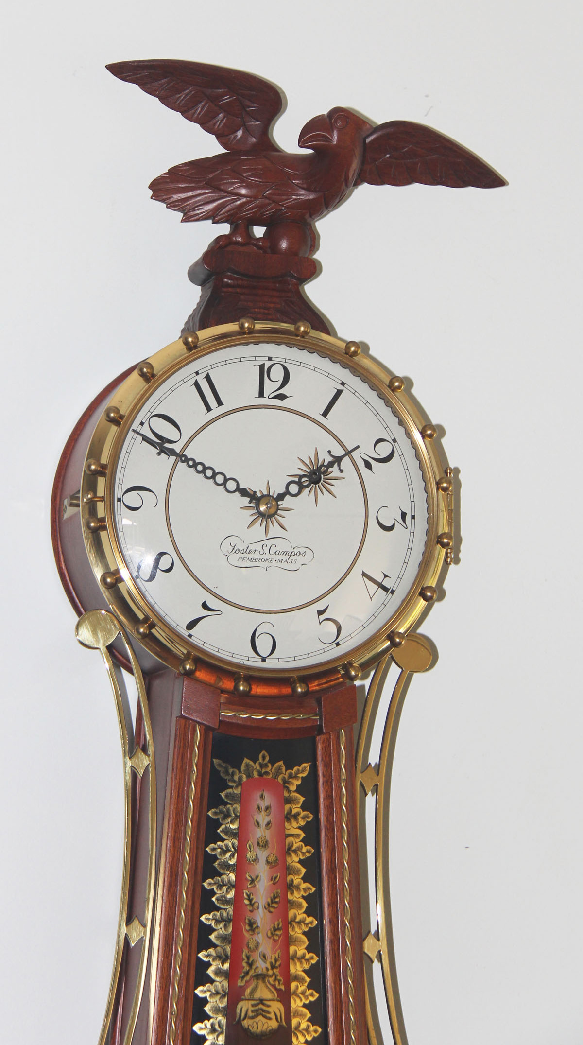 Foster  Campos Mahogany Girandole Clock