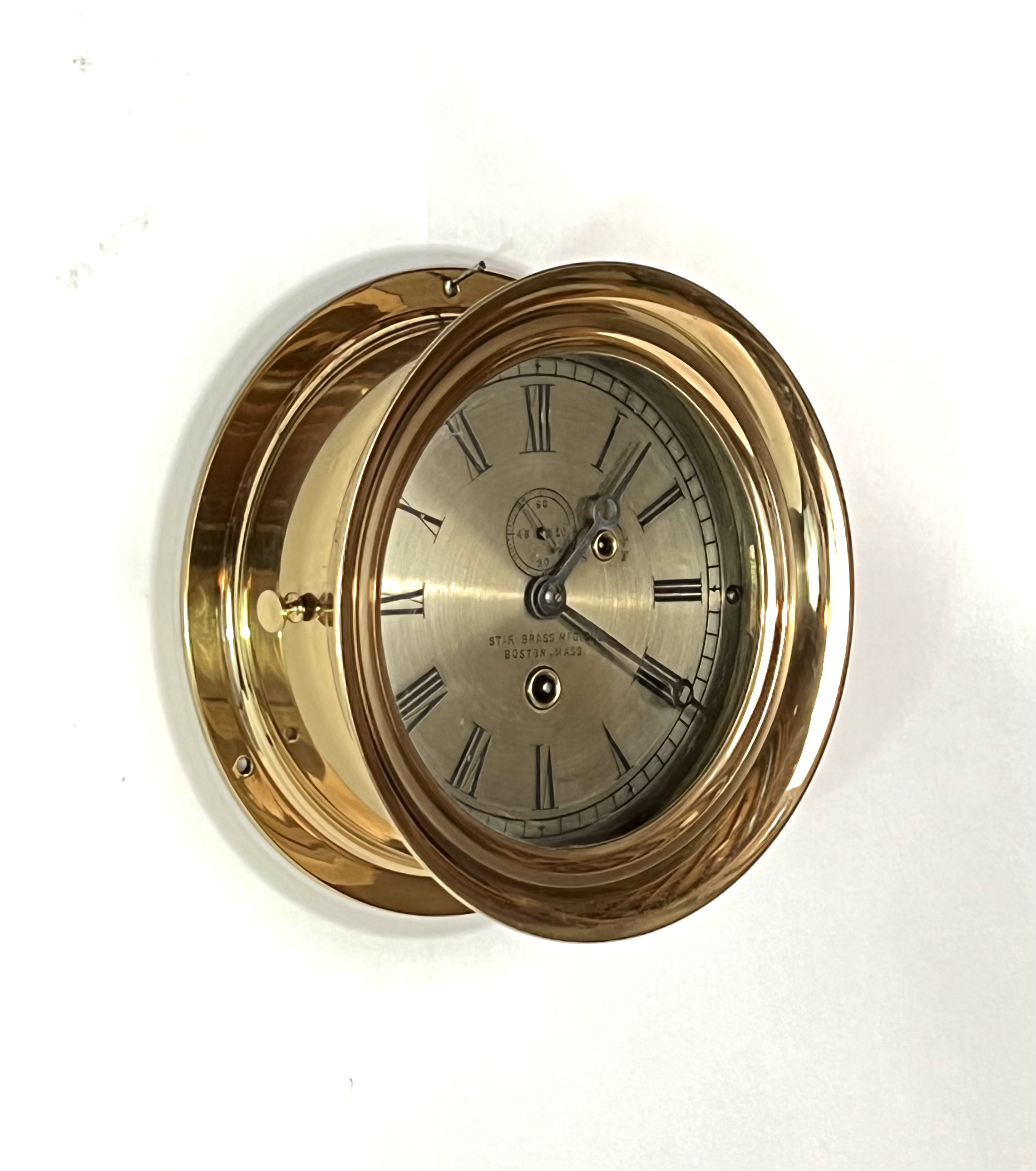 Eastman Clock Co. 6 inch Marine Clock for Star Brass Mfg. Co.