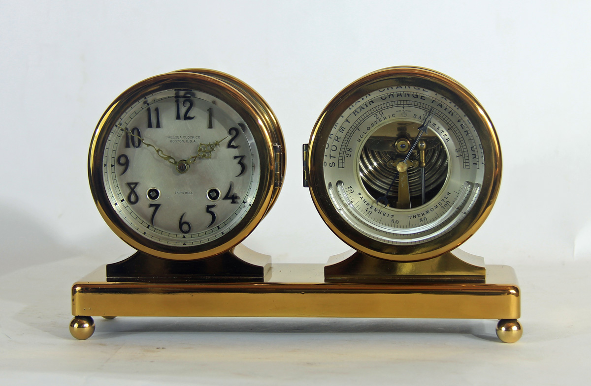Chelsea 4 1/2 inch Special Dial Clock & Barometer Desk Set