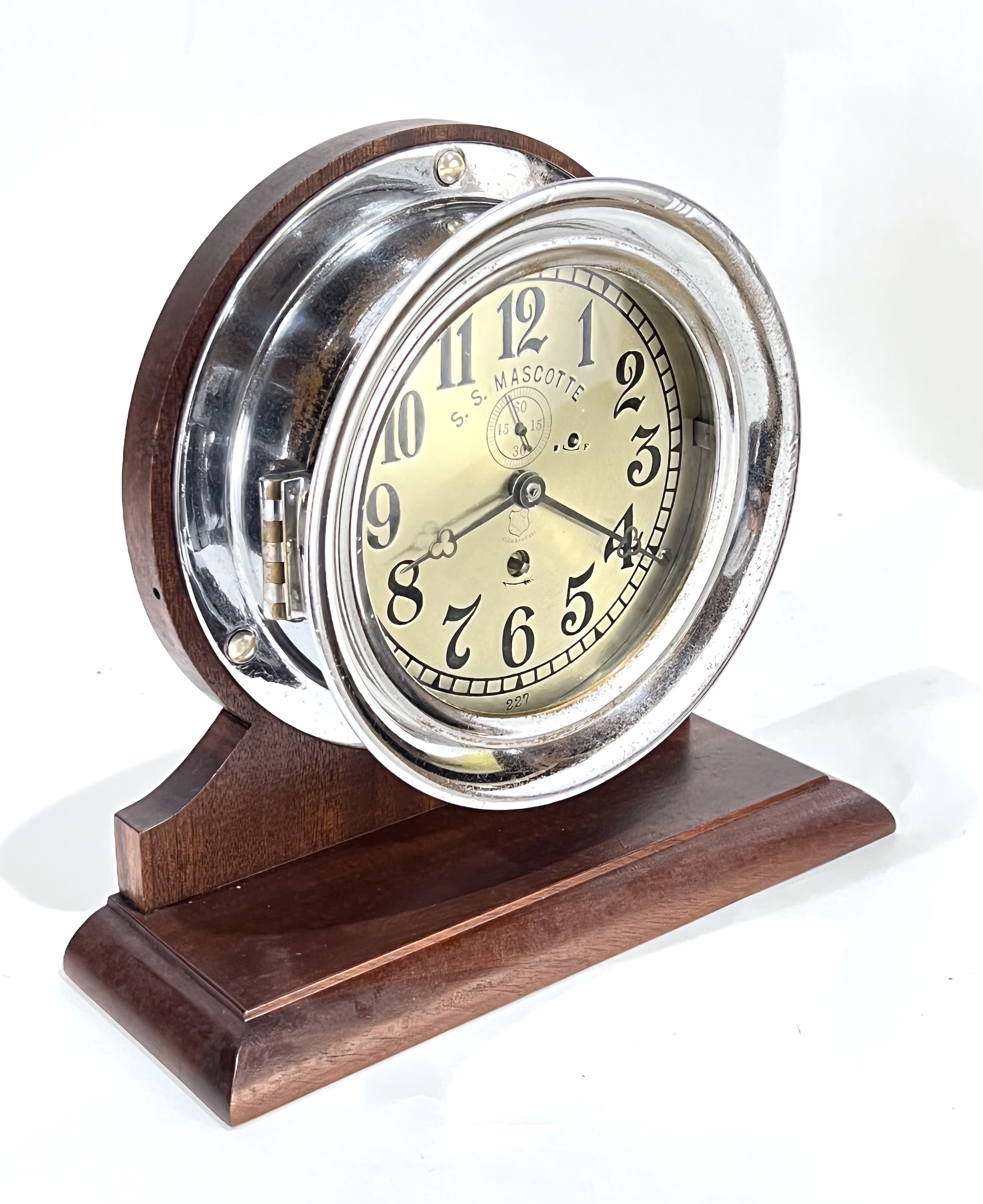 Harvard Clock Co. 6 inch Marine Clock for the SS Mascotte