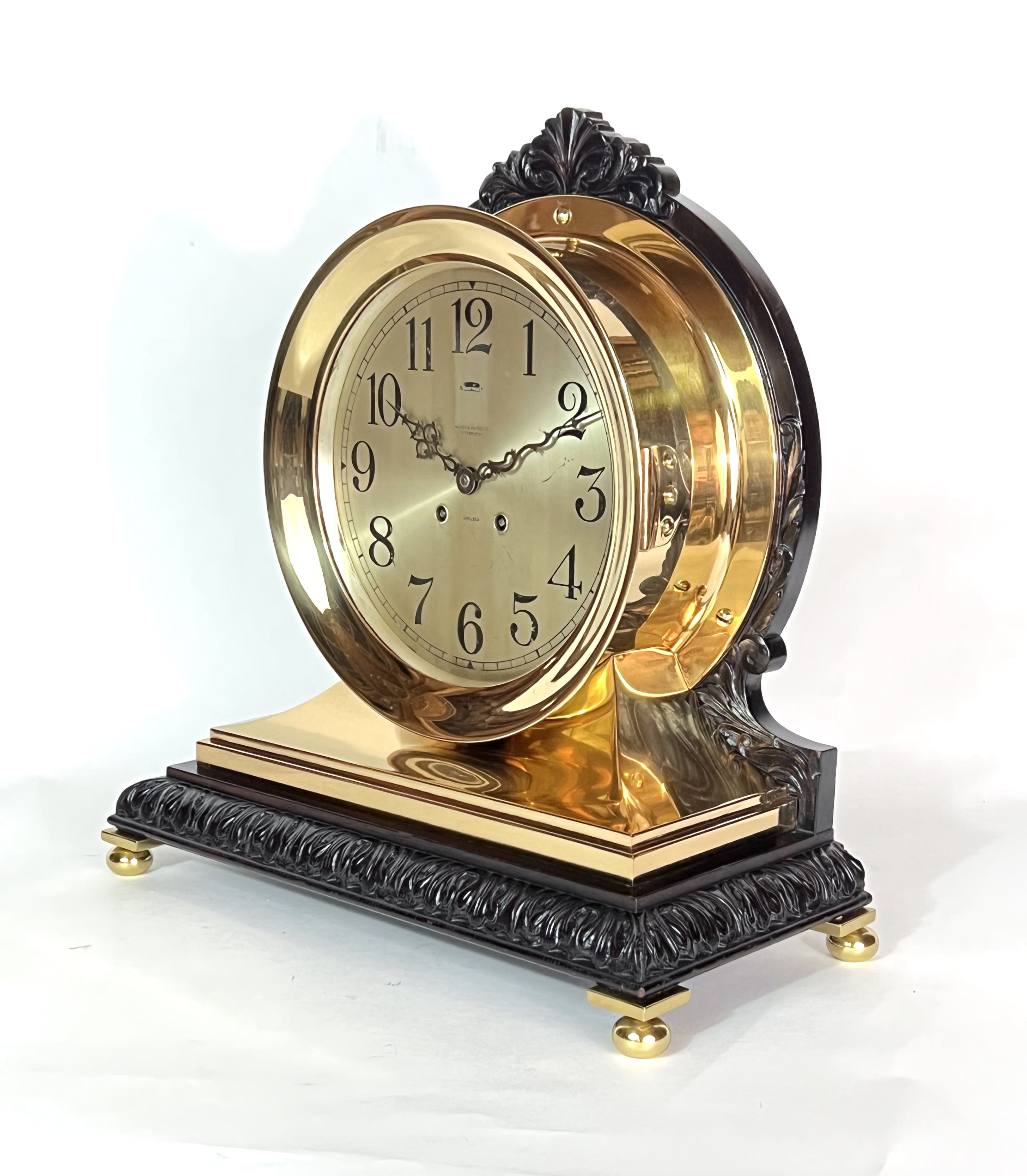 Chelsea 8 1/2 inch Carved Base No. 1 Clock