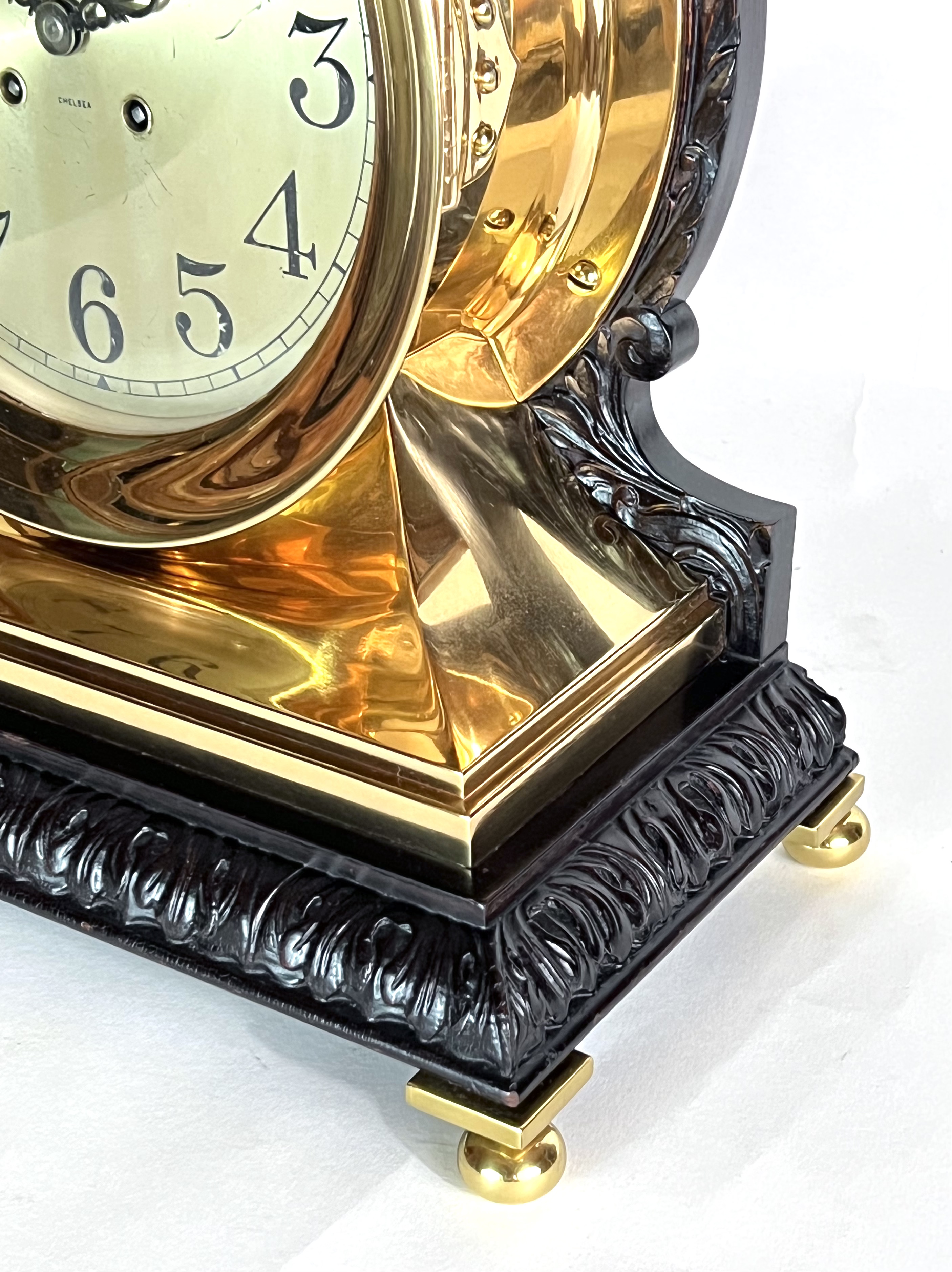 Chelsea 8 1/2 inch Carved Base No. 1 Clock