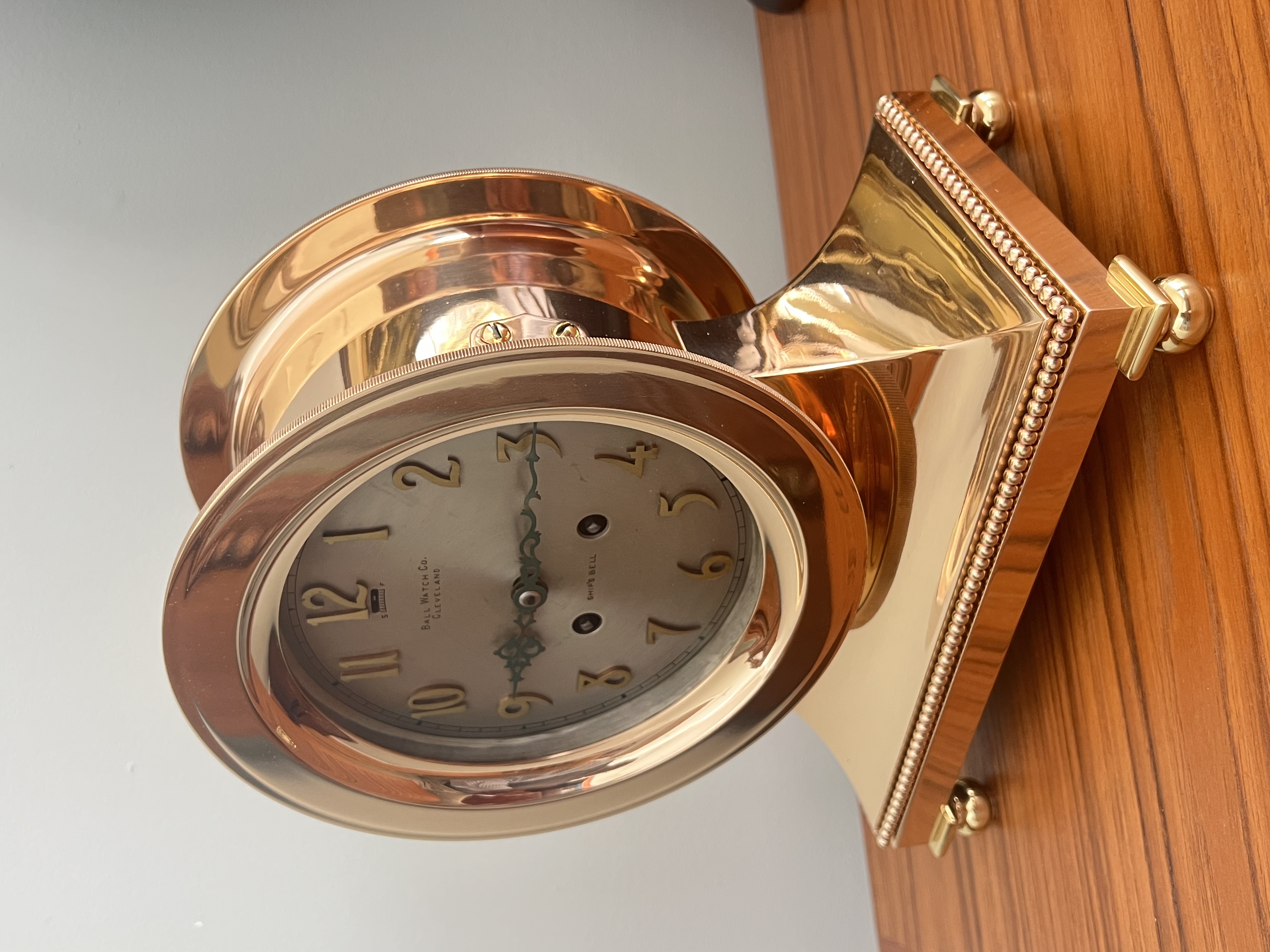 Chelsea 6” Special Dial Ships Bell Library Clock for Ball Watch Co.